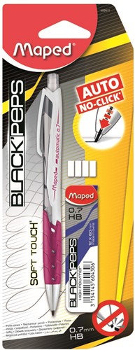 Maped vulpotlood Auto 0,7 mm + vulling op blister-3