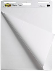 Post-it meeting chart, ft 63,5 x 76,2 cm, gerecycleerd, blok van 30 vel, pak van 2 stuks