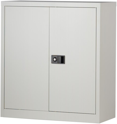 Bisley armoire à portes battantes, ft 100 x 91,4 x 40 cm (h x l x p), 1 tablette, gris