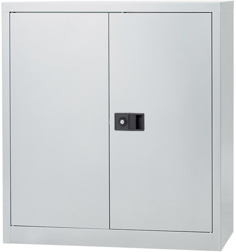 Bisley armoire à portes battantes, ft 100 x 91,4 x 40 cm (h x l x p), 1 tablette, argenté