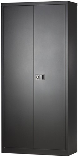 Bisley draaideurkast, ft 195 x 91,4 x 40 cm (h x b x d), 4 legborden, zwart