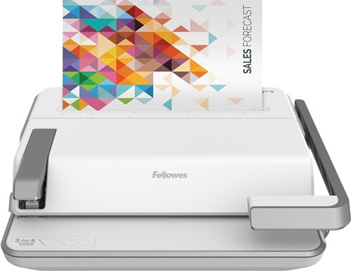 Fellowes Lyra perforelieur 3-en-1: relier, agrafer et perforer avec 1 machine