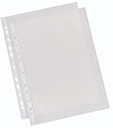 Esselte pochettes perforée grainée, economy, 50 microns 100 Stuk