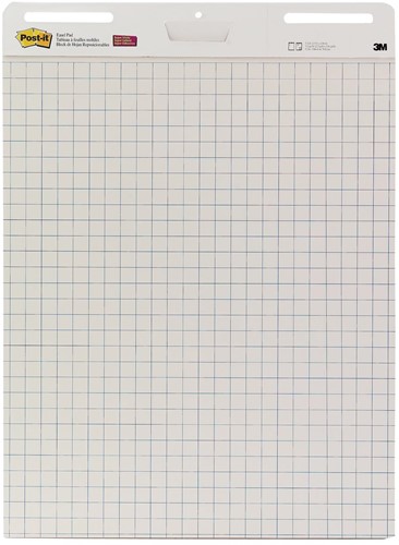 Post-it meeting chart, ft 63,5 x 77,5 cm, geruit, 30 vel, pak van 2 blokken