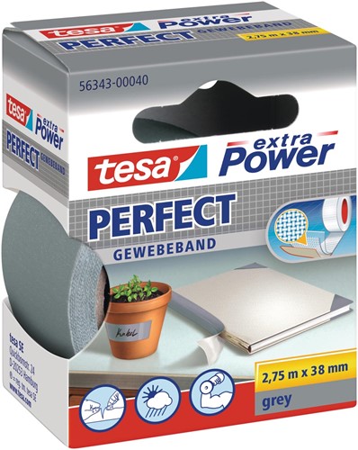Tesa Extra Power Perfect, ft 38 mm x 2,75 m, gris