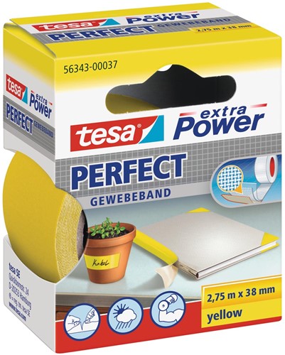 Tesa Extra Power Perfect, ft 38 mm x 2,75 m, jaune 1 Stuk
