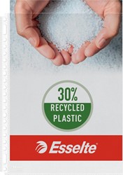Pochette Esselte Quality A4, fabriquée à partir de 30 % de plastique recyclé pré-consommation 100 Stuk