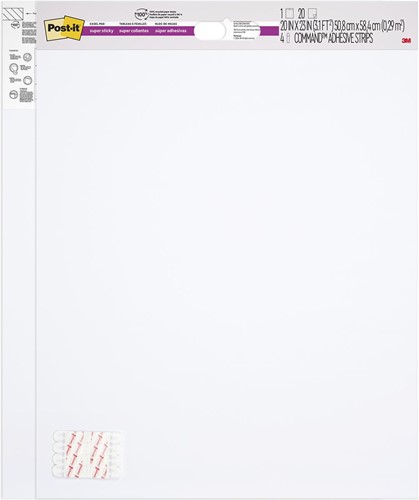 Post-it Wall/table Pad, ft 58,4 x 50,8 cm, pak van 2 x 20 vel