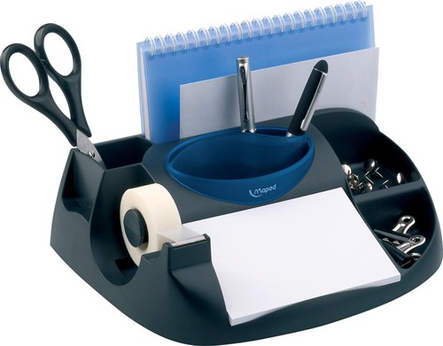 Maped bureau organizer Maxi Office Essentials, 4 vakken, zwart/blauw 1 Stuk