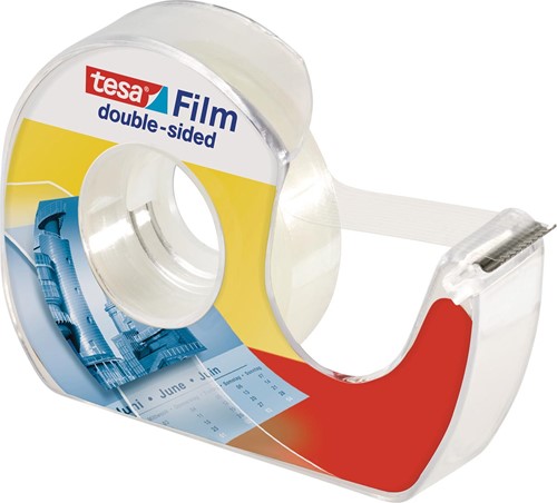 Tesa ruban adhésif double-face, ft 12 mm x 7,5 m, sous blister, avec dérouleur 1 Stuk