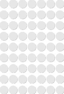 Apli étiquettes rondes en pochette diamètre 10 mm, blanc, 378 pièces, 63 par feuille (2660)