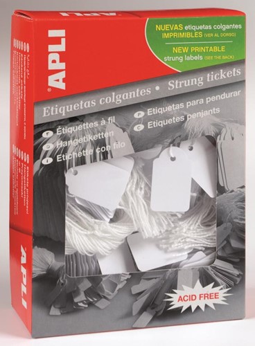 Apli étiquettes à fil ft 15 x 24 mm (l x h) (388), boîte de 1.000 pièces 1000 Stuk