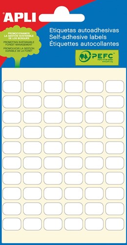 Apli étiquettes blanches ft 8 x 12 mm (l x h), 360 pièces, 60 par feuille (2667)