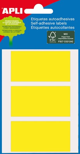 Apli étiquettes colorées en pochette jaune (2071)