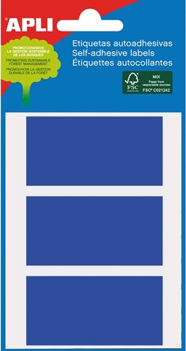 Apli étiquettes colorées en pochette bleu (2072)