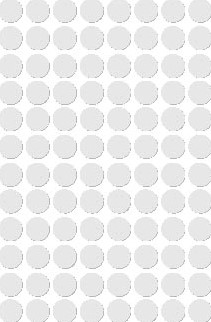 Apli étiquettes rondes en pochette diamètre 8 mm, blanc, 480 pièces, 96 par feuille (1183)