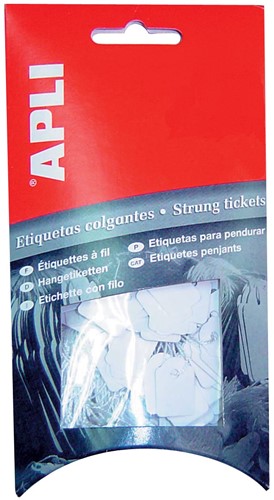 Apli draadetiketten ft 36 x 53 mm (b x h) (7013), etui van 100 stuks