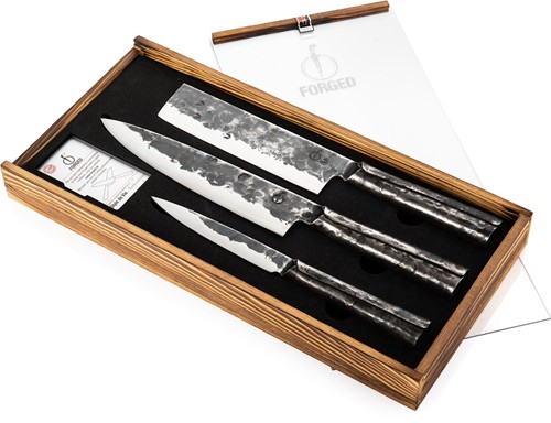 Forged Brute set de couteaux de cuisine, boîte de 3 pièces