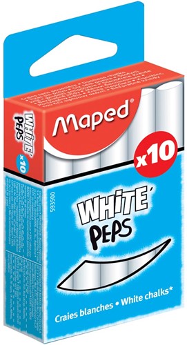 Maped craie blanc 10 Stuk