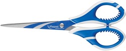 Maped schaar Zenoa fit, ft 17 cm, rechts, ronde punt, RVS, blauw, blister van 1 stuk