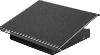 Desq repose pieds, métal, 3 hauteurs réglables, heavy duty, noir-2