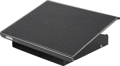 Desq repose pieds, métal, 3 hauteurs réglables, heavy duty, noir-2