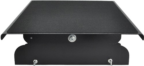 Desq repose pieds, métal, 3 hauteurs réglables, heavy duty, noir-1