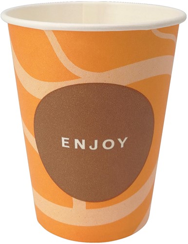 Drinkbeker Enjoy, uit karton, 150 ml, diameter 70,3 mm, pak van 100 stuks