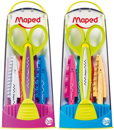 Maped kartelschaar Créa cut set: 1 schaar, 5 kartelmotieven en 2 verschillende samenstellingen 1 Stuk