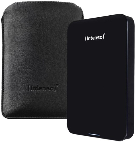 Intenso Memory Case draagbare harde schijf, 4 TB, zwart, met beschermingsetui