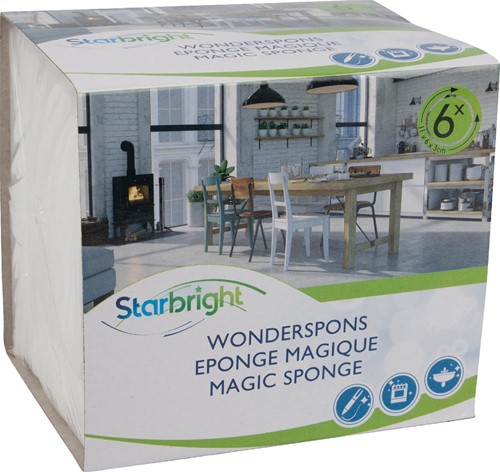 Éponge magique Melamine, paquet de 6 pièces