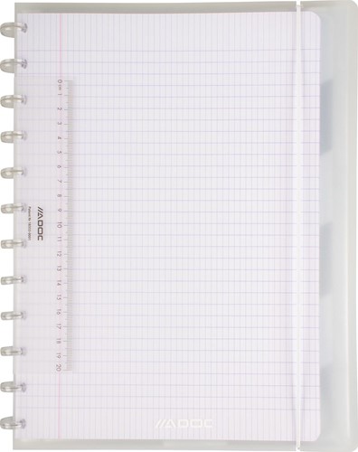 Adoc Colorlines schrift, ft A4, 144 bladzijden,commercieel geruit, geassorteerde kleuren-2