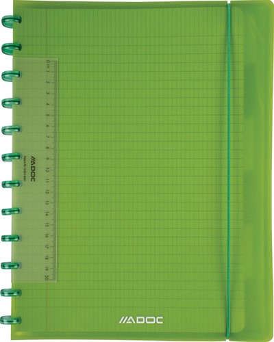 Adoc Colorlines schrift, ft A4, 144 bladzijden,commercieel geruit, geassorteerde kleuren-3