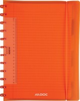 Adoc Colorlines schrift, ft A4, 144 bladzijden,commercieel geruit, geassorteerde kleuren-1