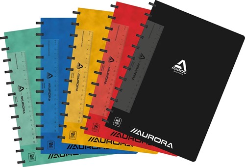 Adoc Classic schrift, ft A4, 144 bladzijden, geruit 5 mm, geassorteerde kleuren 1 Stuk