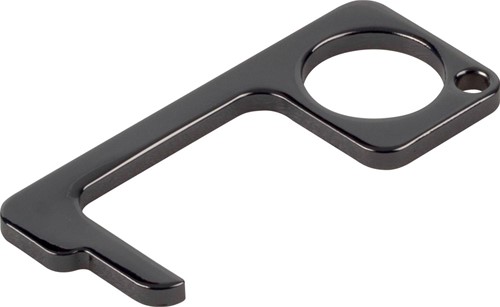 Porte-clés antibactérien et ouvre-porte mains libres, noir