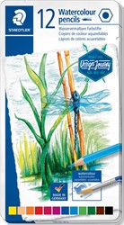 Staedtler crayon aquarelle, boîte métallique avec 12 crayons