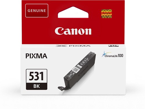 Canon cartouche d'encre CLI-531, 515 pages, OEM 6118C001, noir