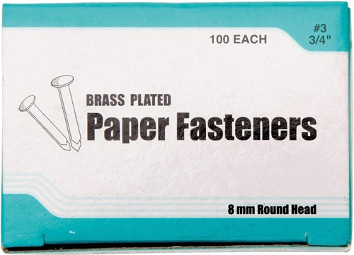Bouhon boite avec 100 attaches parisiennes, 20 mm