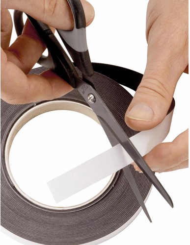 Maul Bande magnétique auto-adhésive, 10mtx10mm 1 Stuk