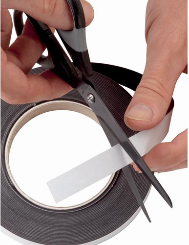 Maul Bande magnétique auto-adhésive, 10mtx25mm 1 Stuk