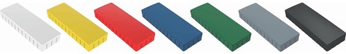 Maul Aimants Solid, ft 54 x 19 mm, 1 kg, boîte de 10 pièces, assorties