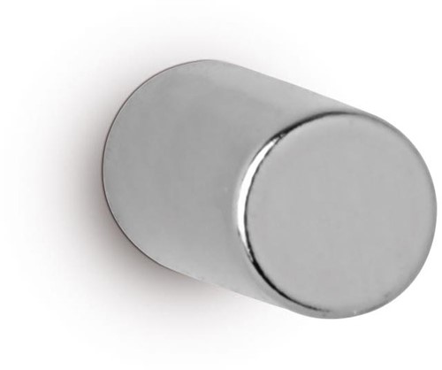 MAUL Aimant O-néodyme, Ø5x10mm, 1,1kg, blist 10pcs, argent clair, pour tableau blanc