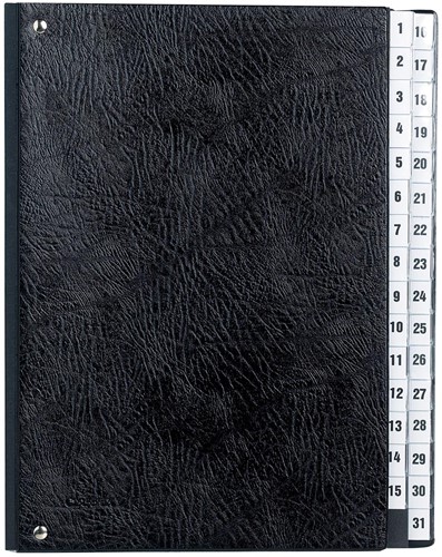 Class'ex classeur-trieur avec numérotation 1-31, noir