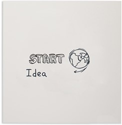 Smit Visual frameloos whiteboard, gelakt staal, magnetisch, ft 98 x 98 cm