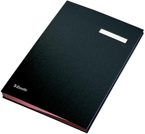 Esselte signataire, ft A4, 20 compartiments, noir 1 Stuk