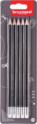 BZL Crayons Graphite HB + Gomm e 5 5 Stuk