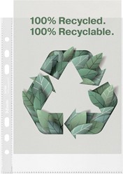 Esselte pochette perforée, 100 % recyclé, ft A5, 70 microns, boîte de 100 pièces