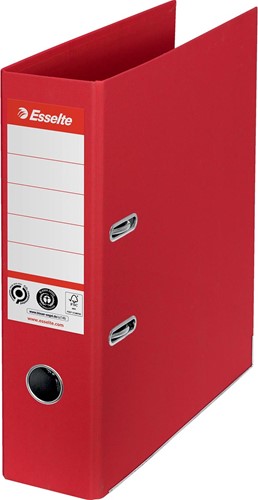 Esselte No.1 ordner, A4, rug 7,5 cm, rood