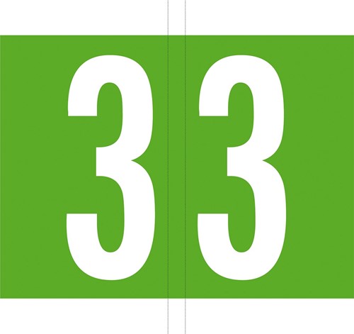 Codetab 3, rouleau de 500 tabs, vert clair